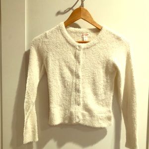 Cat and Jack white long sleeve cardigan